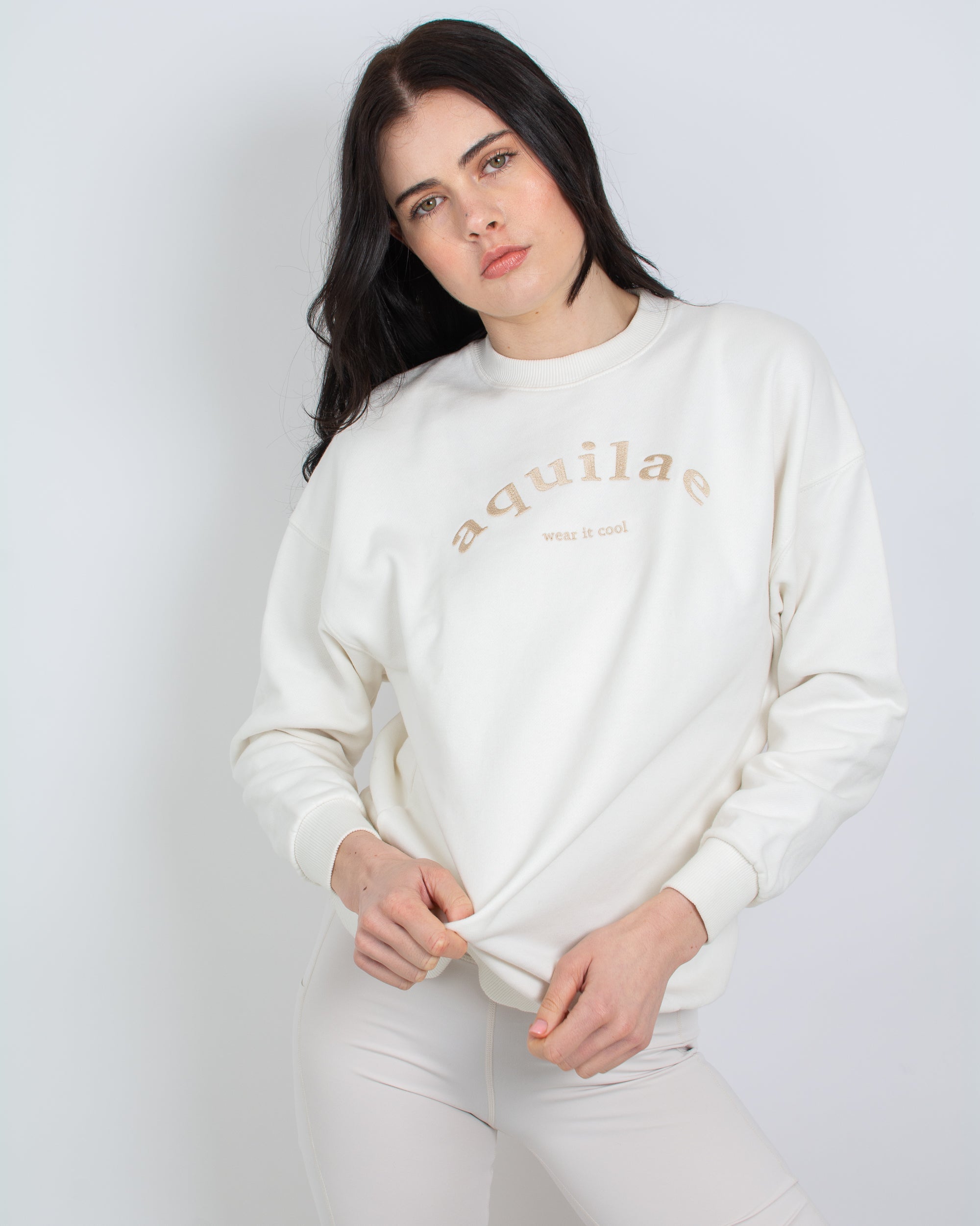 Beige sweatshirt womens online